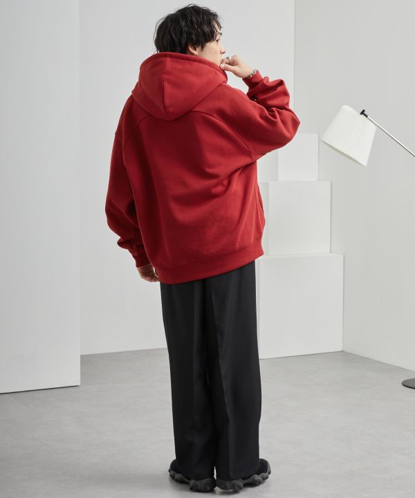 Penny's 狐狸刺繡超大拉鍊連帽外套 