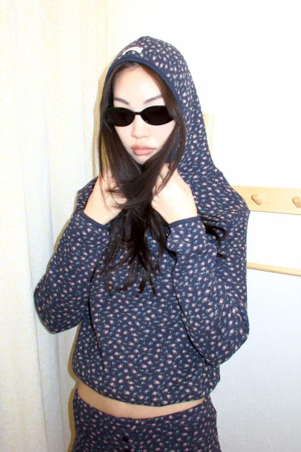 小碎花華夫格套裝 