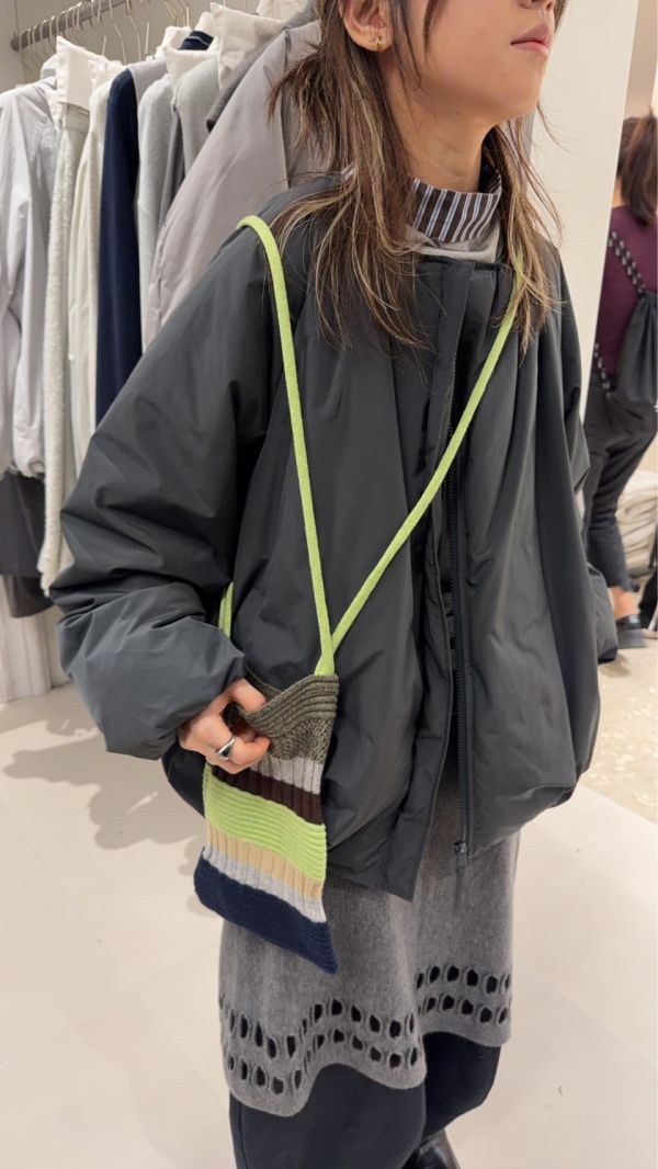 波浪針織小布包 