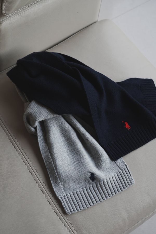 POLO RALPH LAUREN 大童羊毛圍巾 