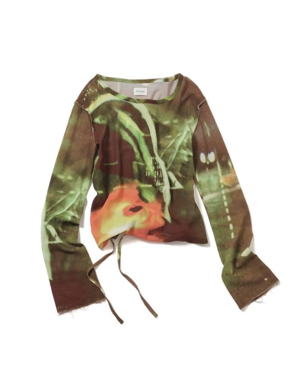 PAMM 暈染薄紗長袖上衣 