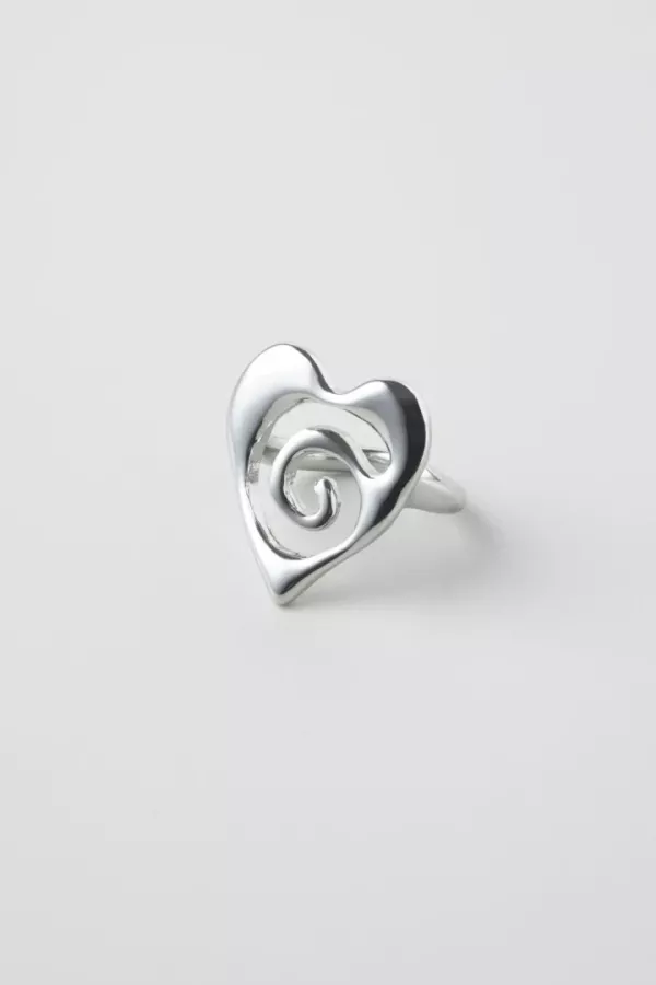螺旋心形戒指 