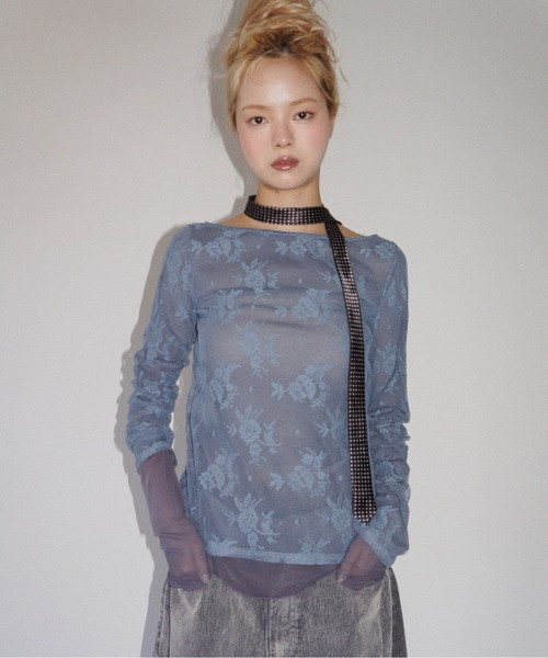 雙層蕾絲打底衣 