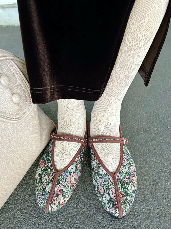 TABIO蕾絲小腿襪 