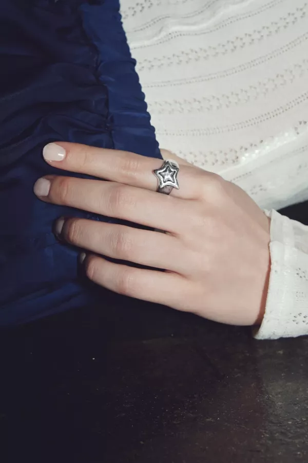 復古多層星形戒指 