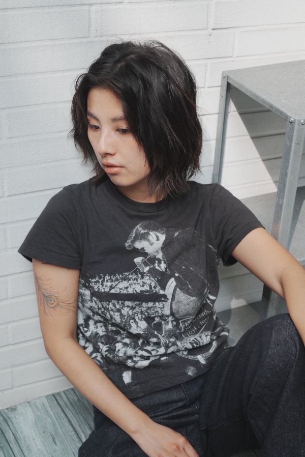 The King of Rock & Roll 貓王合身小短T 