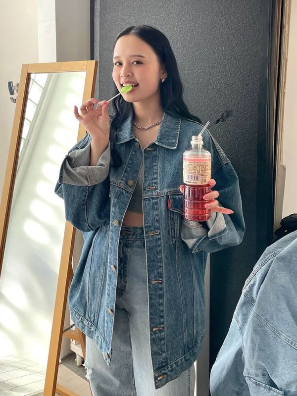 寬鬆牛仔外套 