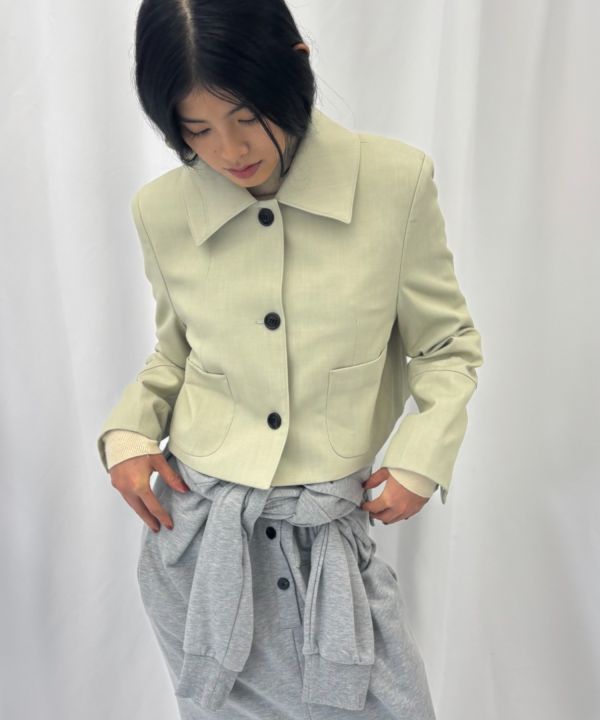 修身短版西裝外套 