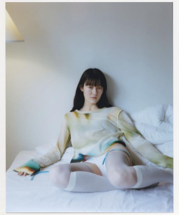 PAMM 暈染薄紗長袖上衣 