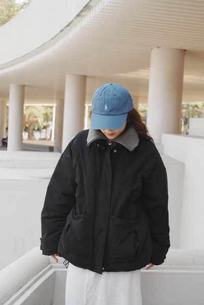 最後現貨！假兩件針織高領鴨絨外套 