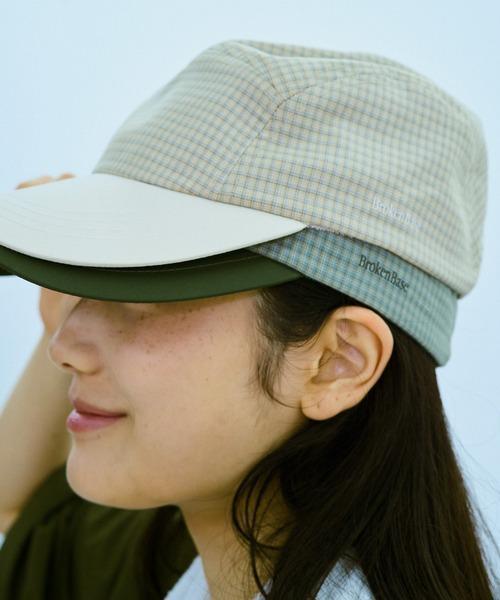 BROKEN BASE 小格子五分割帽 