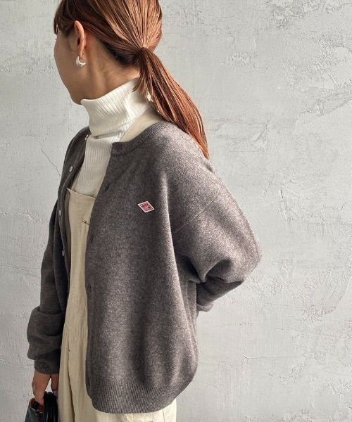 DANTON LAMBSWOOL CREW NECK KNIT CARDIGAN 羊毛圓領針織外套 