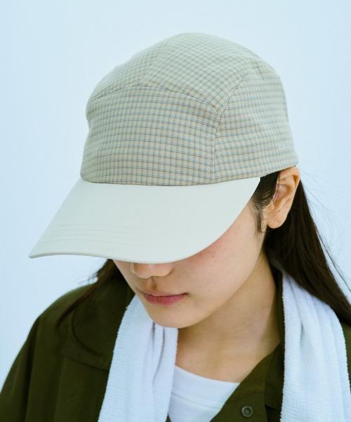 BROKEN BASE 小格子五分割帽 