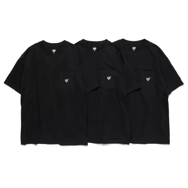 HUMAN MADE 3-PACK POCKET T-SHIRT SET 口袋素T三件組 