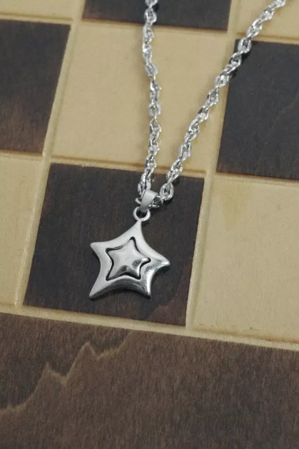 復古多層星形項鍊 