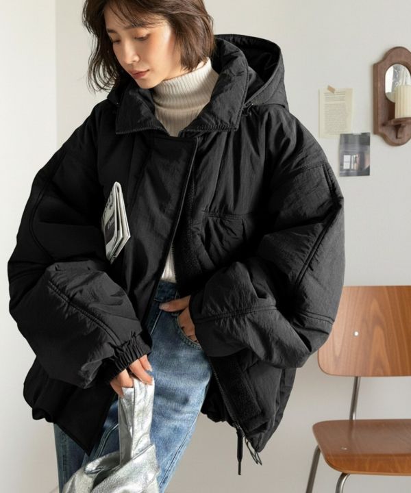 防風羽絨外套 