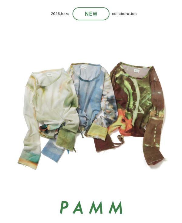 PAMM 暈染薄紗長袖上衣 