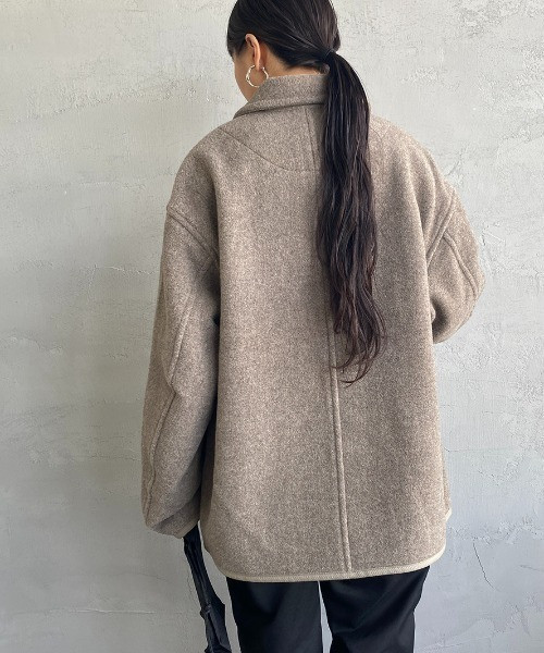 DANTON WOOL LIGHT PILE COVERALLS JACKET 羊毛夾克 