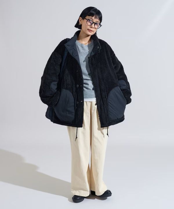 雙面斜紋棉布外套 