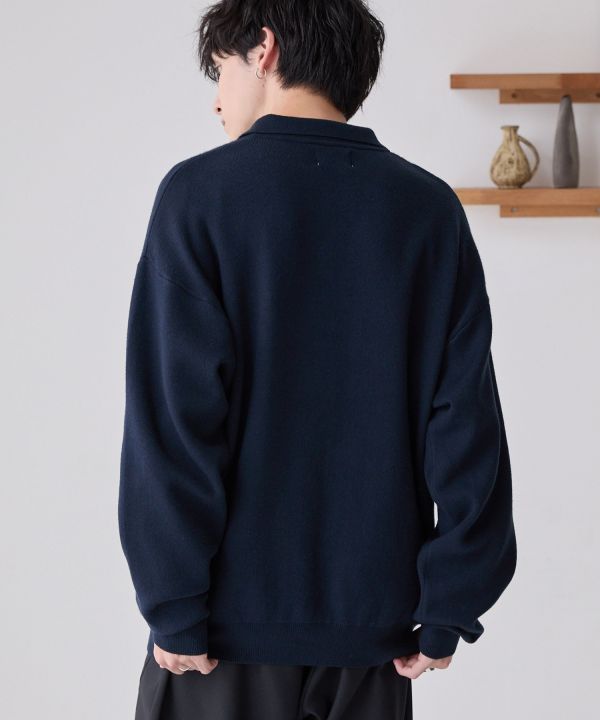 Penny's 狐狸刺繡透氣針織 Polo 衫 