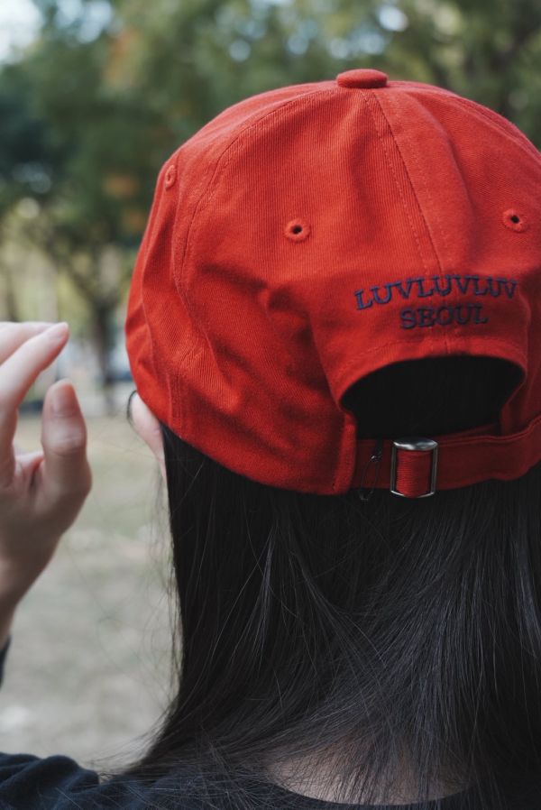 luvluvluv seoul 愛愛愛 刺繡logo 棒球帽 