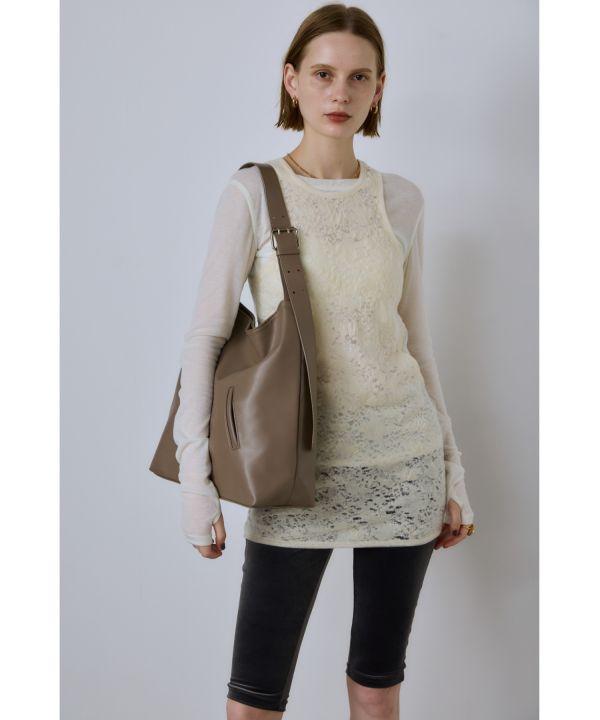 2way大容量皮革托特包 