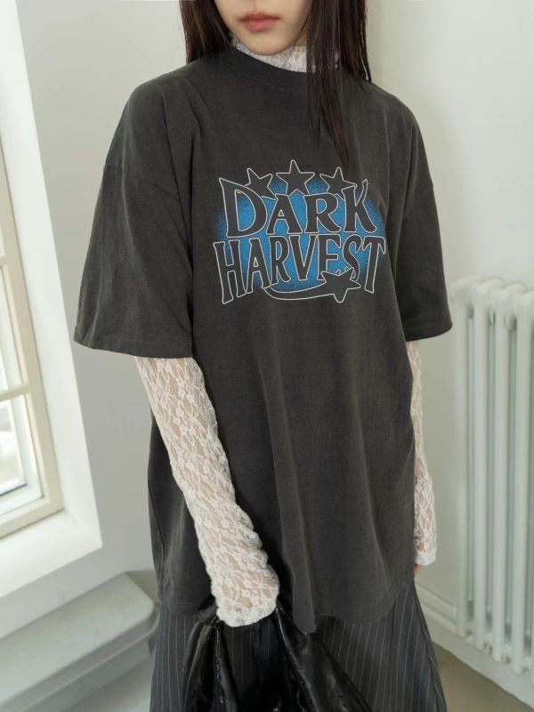 DARK HARVES 黑暗收割寬鬆大T 