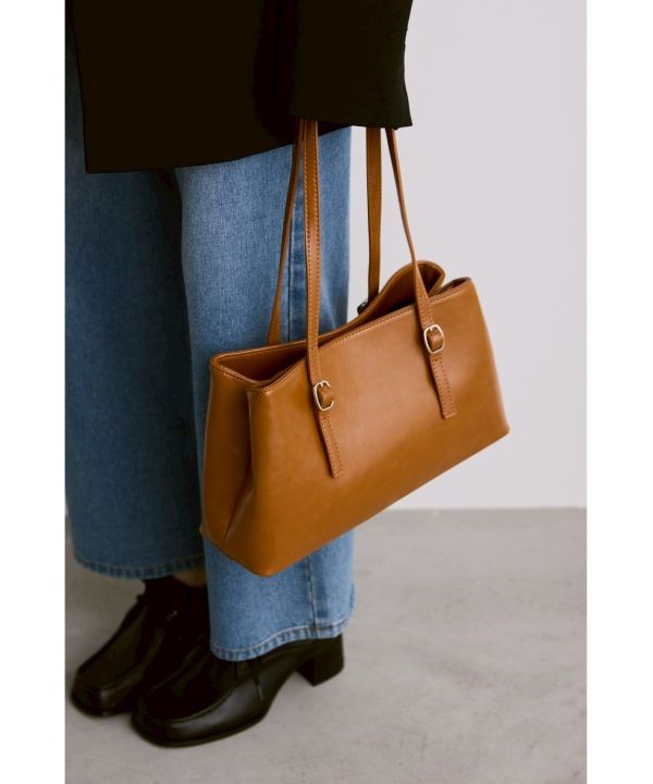 復古雙排扣長柄包 