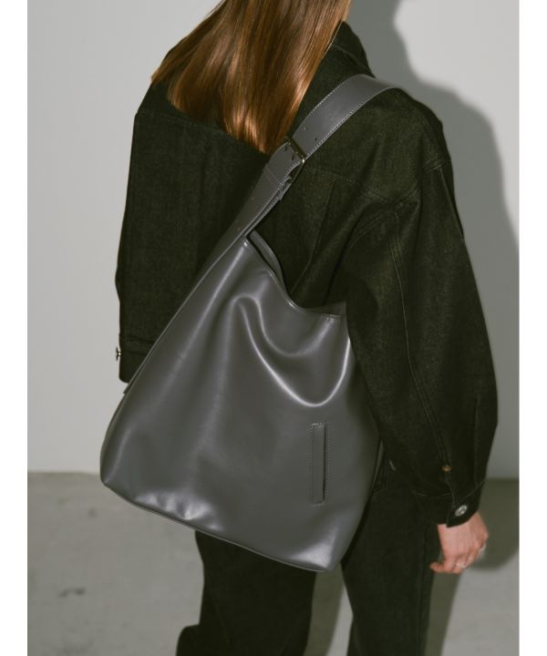 2way大容量皮革托特包 