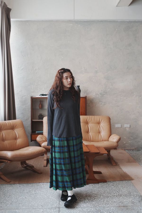 FREAK'S STORE 格子百褶長裙 
