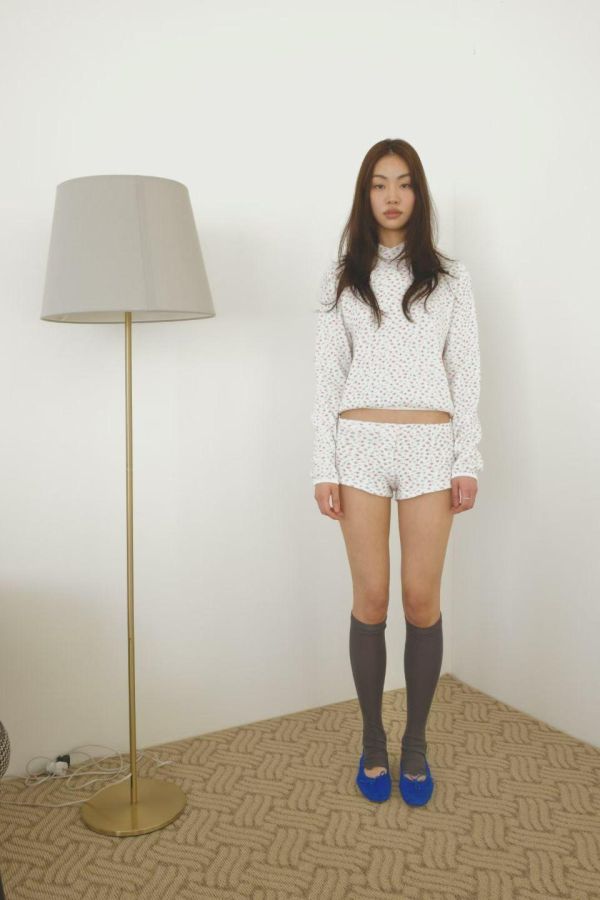 小碎花華夫格套裝 