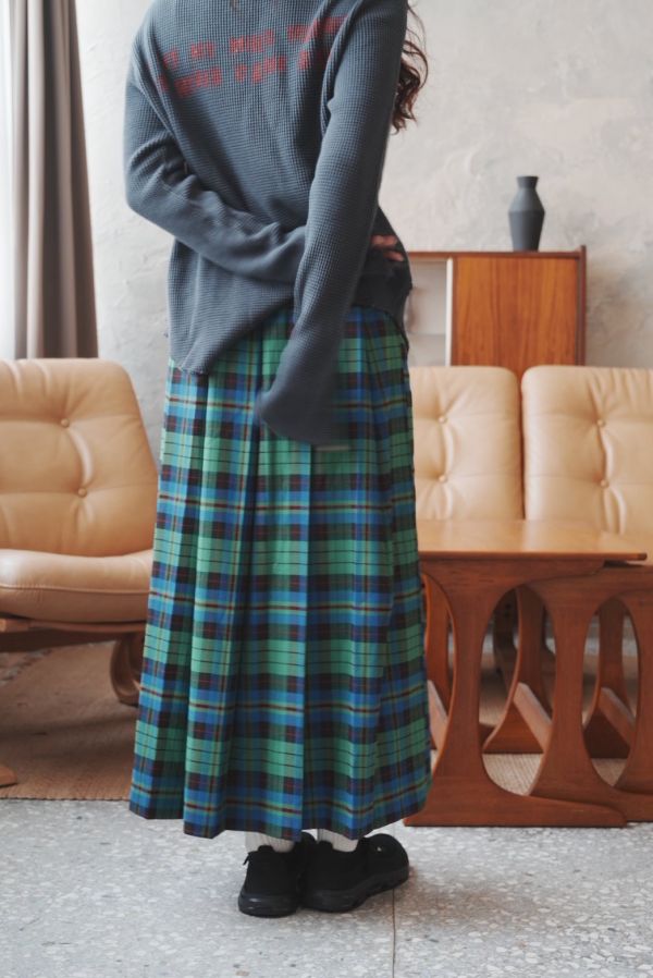 FREAK'S STORE 格子百褶長裙 