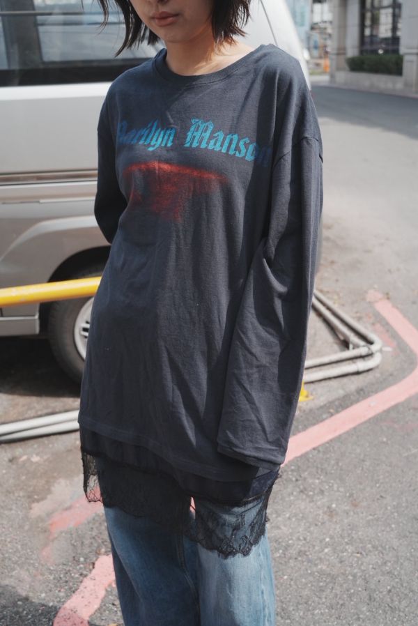 Marilyn Manson 蕾絲下擺 one piece 