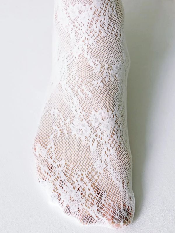 TABIO蕾絲小腿襪 