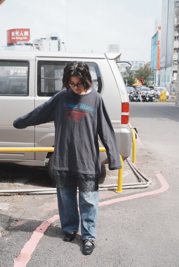 Marilyn Manson 蕾絲下擺 one piece 