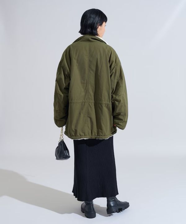 雙面斜紋棉布外套 