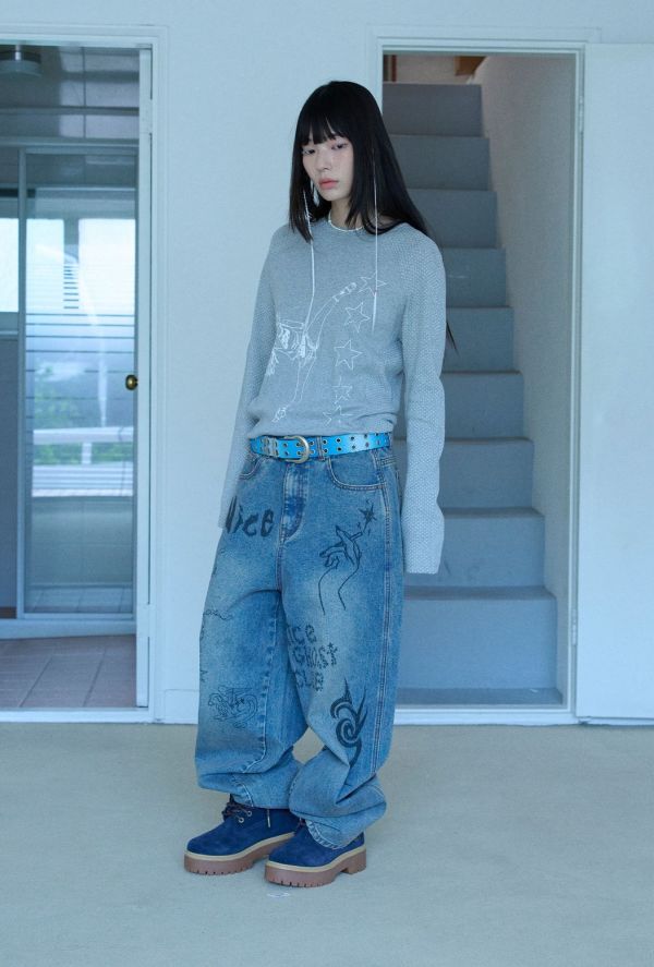 GIRL GANG STAR SLIM TEE 