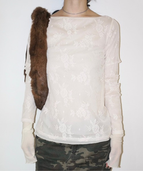 雙層蕾絲打底衣 