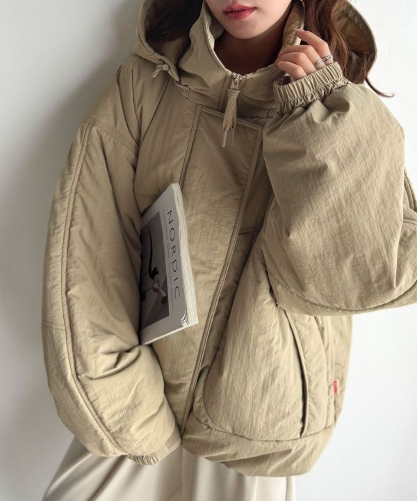 防風羽絨外套 