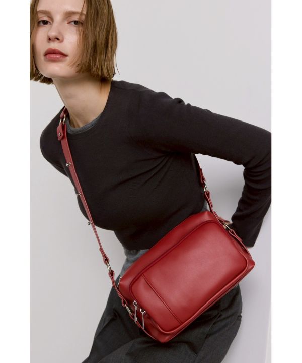 2way多夾層扣環方包 