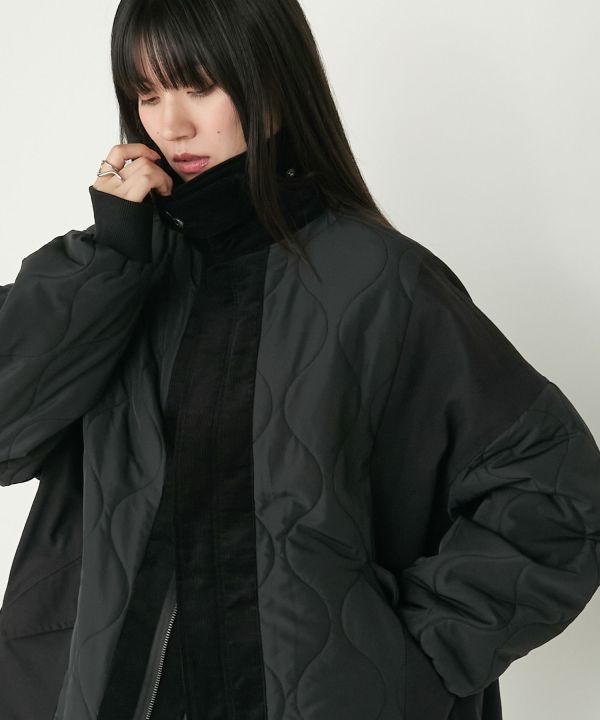 軍裝絎縫短外套 