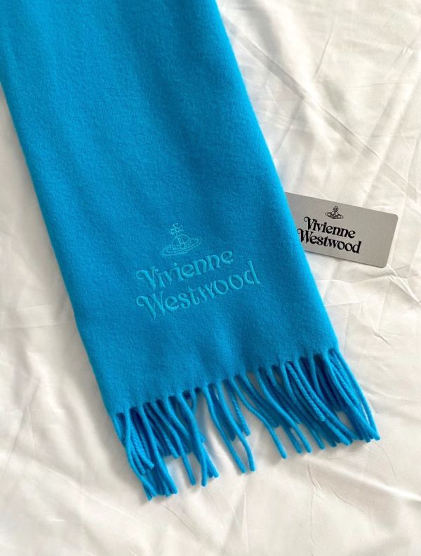 VIVIENNE WESTWOOD EMBROIDERED LOGO SCARF 