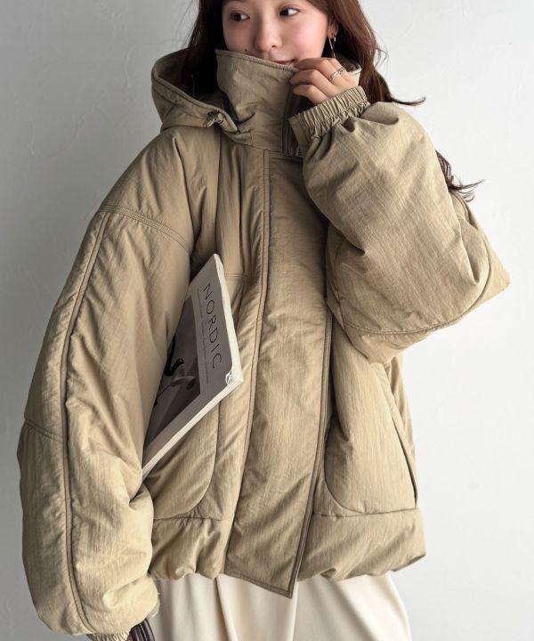 防風羽絨外套 