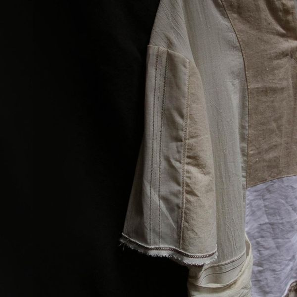 步野 Wild Fabric｜讀布 | V領拼布短袖 