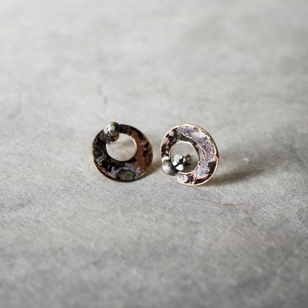 MUCAO｜蝕 solar eclipse moon earring 耳環 