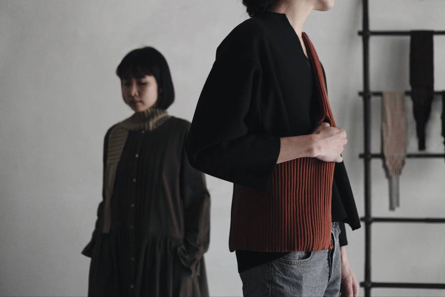 kirrei｜手風琴袋子 大 深苔 