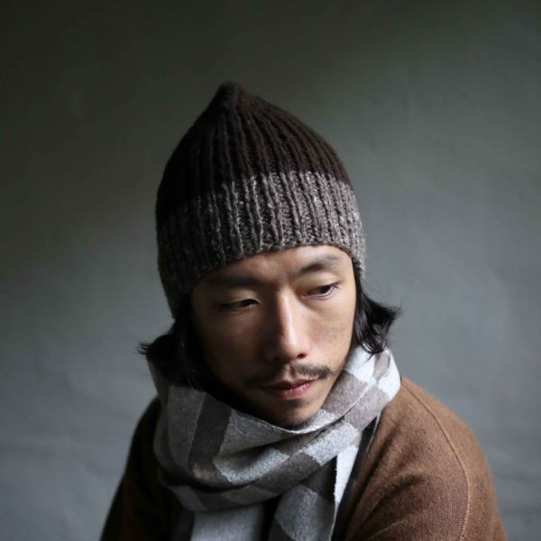 北方牧人｜犛牛絨_手捻線_栗子毛線帽（兩色） 
