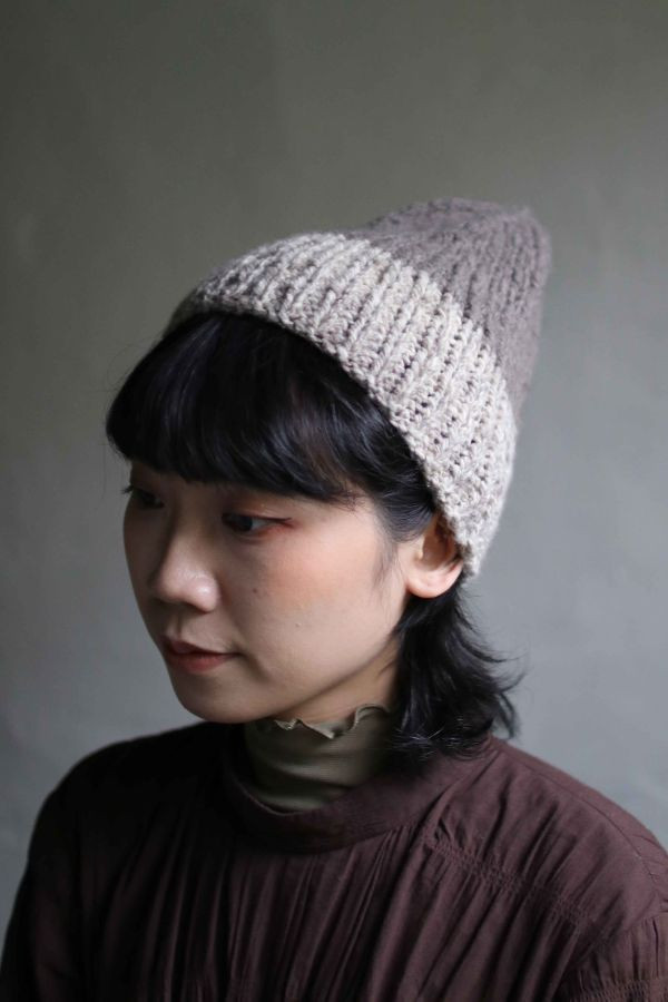 北方牧人｜犛牛絨_手捻線_栗子毛線帽（兩色） 