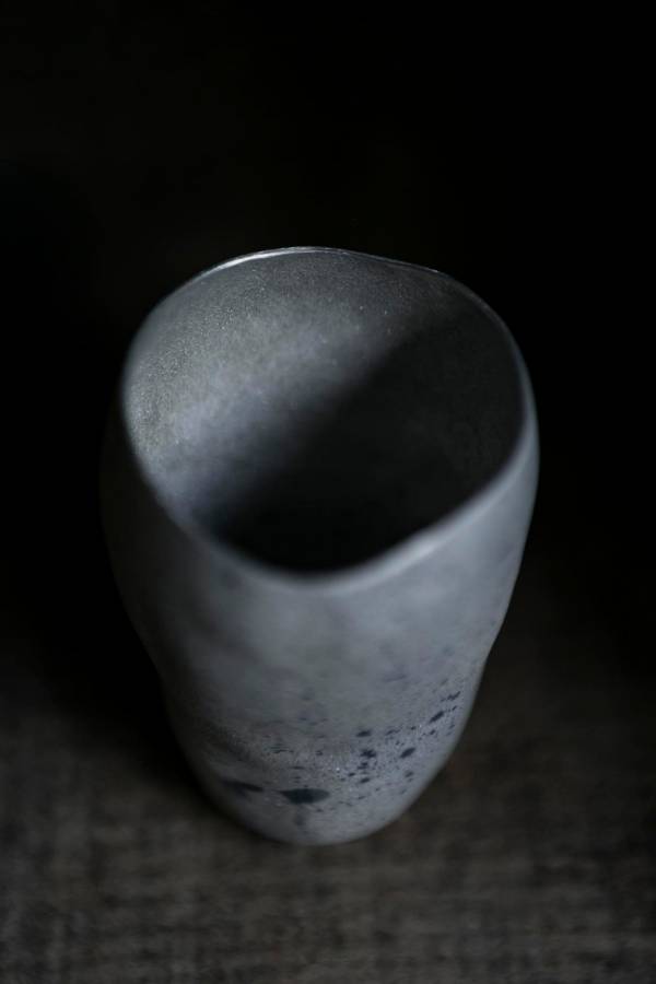 伴哲生錫器＿潑墨茶杯 