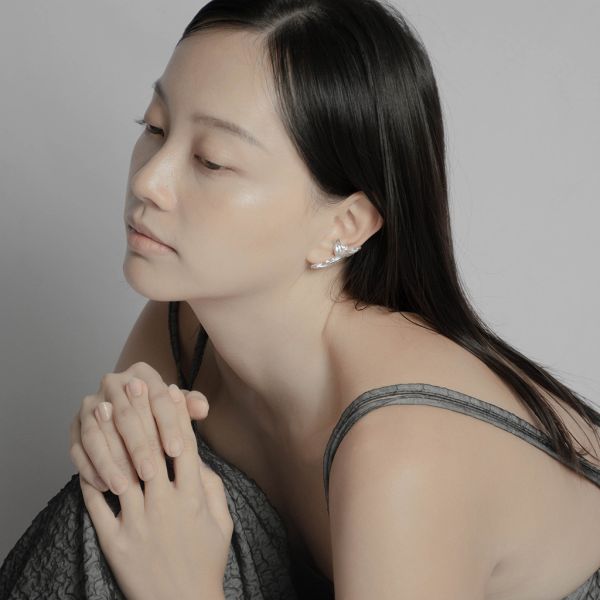 WHi Studio｜浪 𝘞𝘢𝘷𝘦𝘴｜長型耳骨扣 